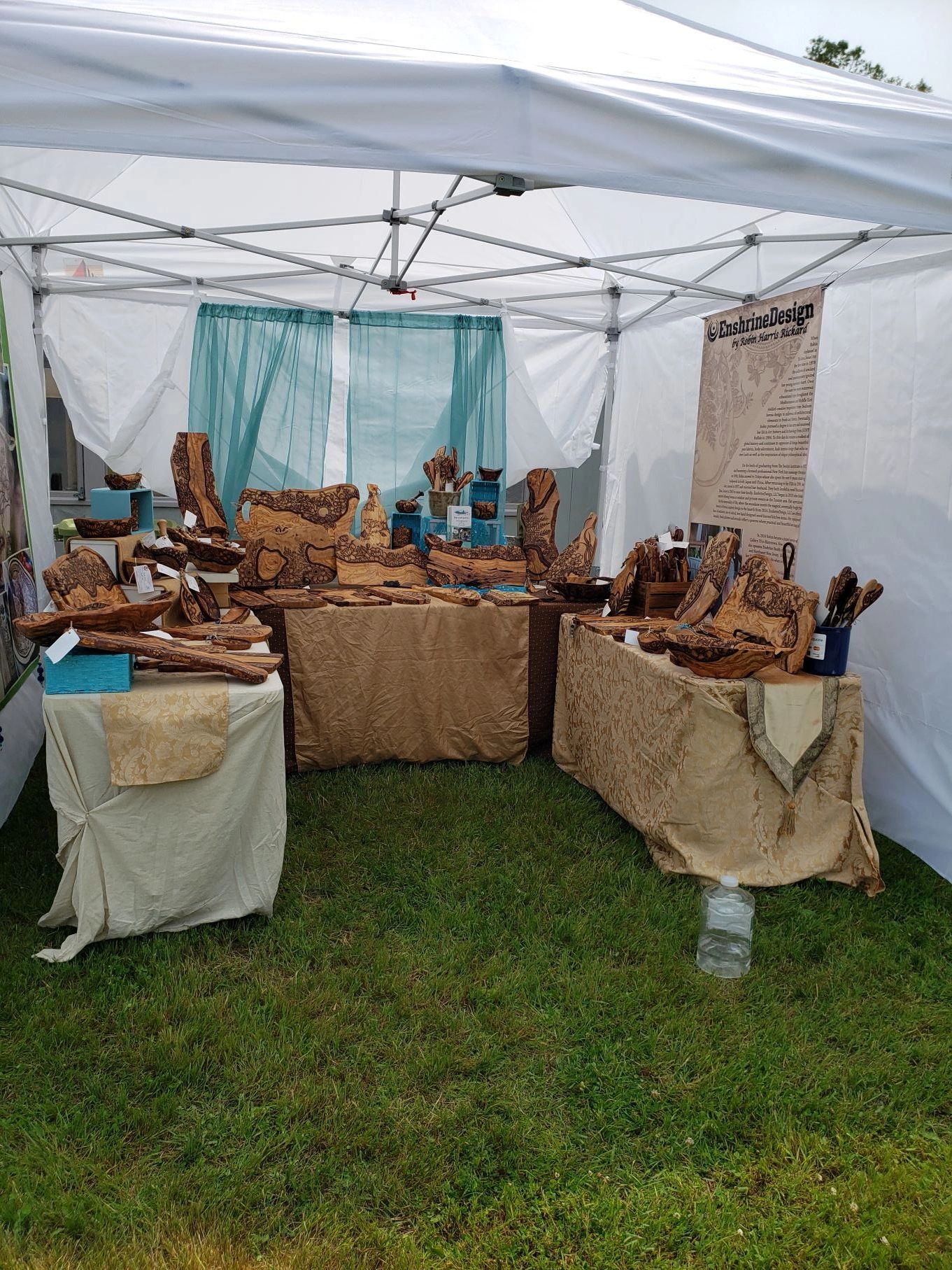 EnshrineDesign vendor tent at outdoor market
